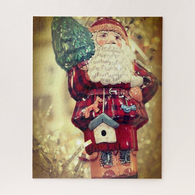 Puzzle Old Fashioned Santa Puzzle (Vertical)