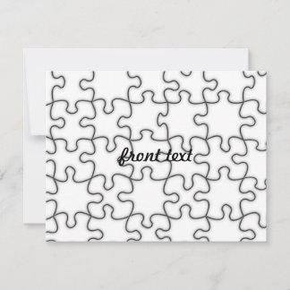 Puzzle Pattern (Add Your Image) Invitation
