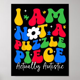 Puzzle Piece Autism Awareness Neurodiversity Inclu Poster