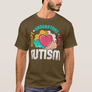 Puzzle Piece Autism Support Autism Awareness T-Shirt