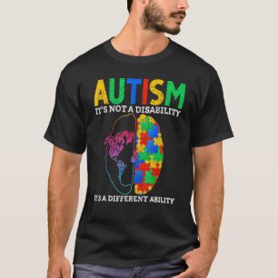Puzzle Piece Its A Different Ability Autism Awaren T-Shirt