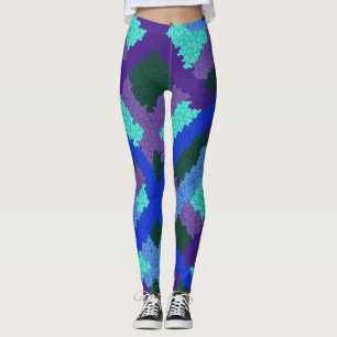 Puzzle Piece Pattern Leggings