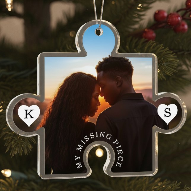 Puzzle Piece Photo Cut Out Christmas Tree Ornament (Puzzle Piece Photo Cut Out Christmas Tree Ornament
)