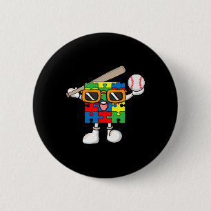Puzzle Piece Playing Bysell Autism Awareness Boys 6 Cm Round Badge