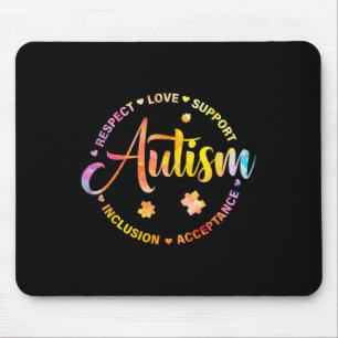 Puzzle Piece Playing Tennis Autism Awareness Sport Mouse Mat