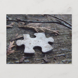 Puzzle Piece Postcard