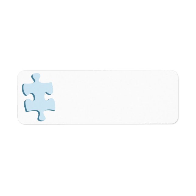 Puzzle Piece Return Address Labels (Front)