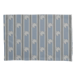 Puzzle Piece Striped Pillowcase