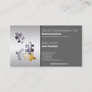 puzzle pieces business card