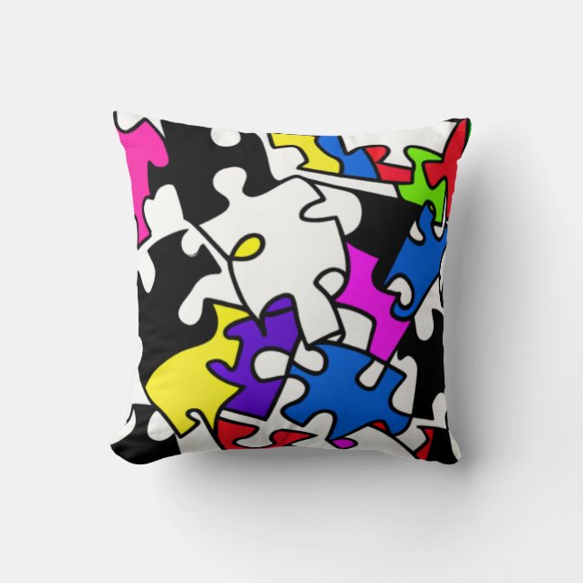 Puzzle Pieces Cushion (Front)