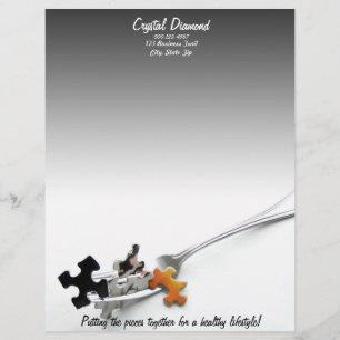 Puzzle Pieces & Fork
