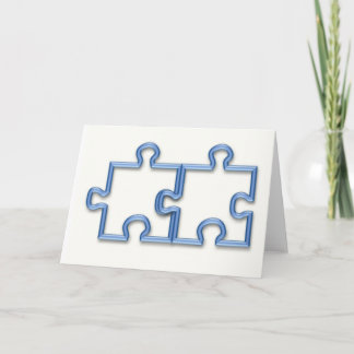 Puzzle Pieces Greeting Card
