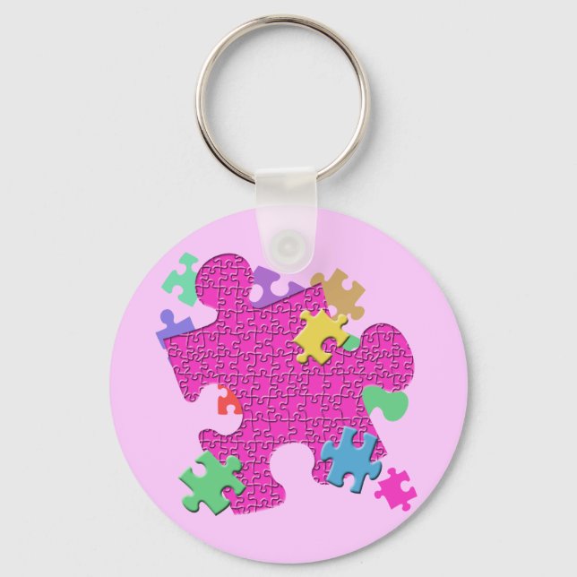 PUZZLE PIECES KEY RING (Front)