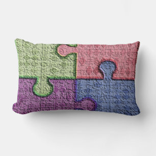 Puzzle Pieces Lumbar Cushion