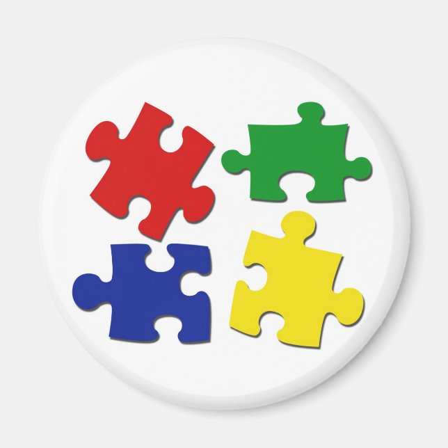 Puzzle Pieces Magnet (Front)