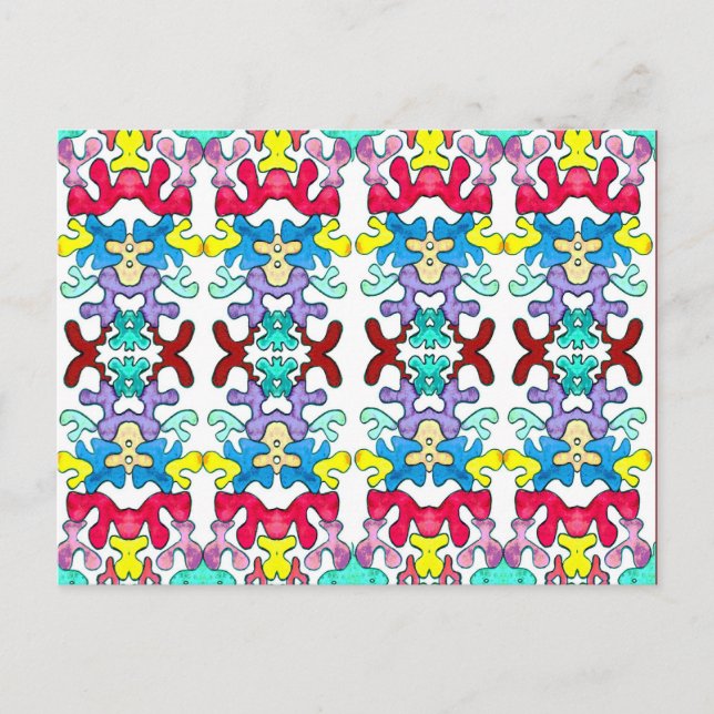 Puzzle Pieces One Postcard (Front)