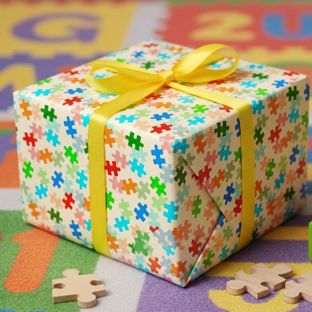Puzzle Pieces Wrapping Paper (Creator Uploaded)