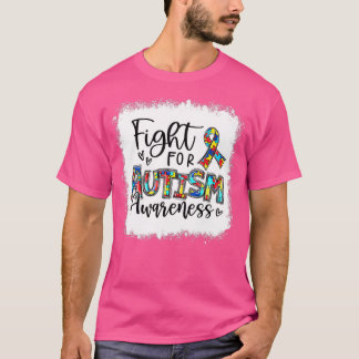 Puzzle Ribbon Fight For Autism Awareness Autism Fi T-Shirt