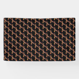 Puzzle Ribbons Tiled Pattern Banner