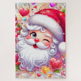 PUZZLE ROMPRE HEADS OF SANTA CLAUS