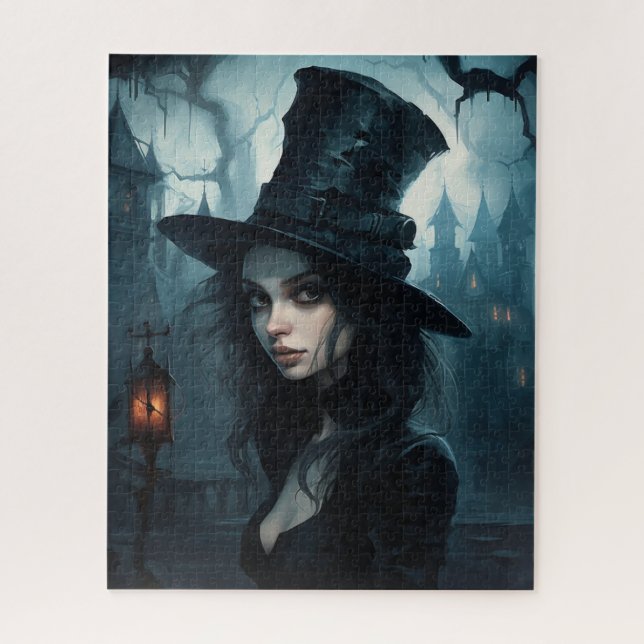 Puzzle Shadows of the Mysterious Woman (Vertical)