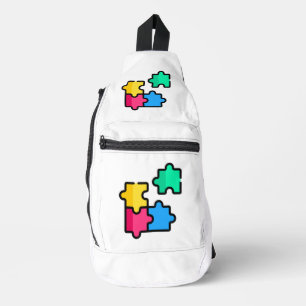 puzzle sling bag