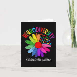 Puzzle Sunflower Embrace Neurodiversity Spectrum A Card