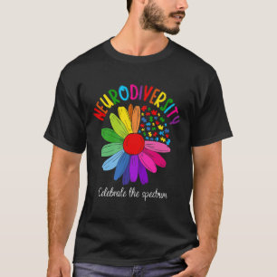 Puzzle Sunflower Embrace Neurodiversity Spectrum A T-Shirt