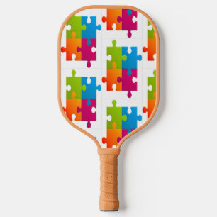 "Puzzle This" Pickleball Paddle