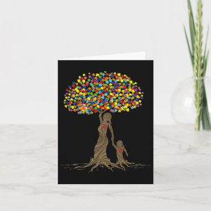 Puzzle Tree Love Mum And Autistic Daughter Autism Card