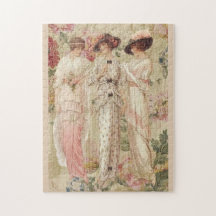 Puzzle Vintage Illustration Art Nouveau 