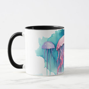 Puzzle - Watercolor Series: Jellyfish Bloom Mug