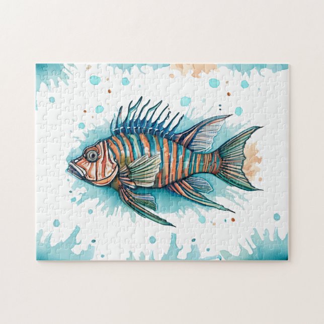 Puzzle - Watercolor Series: Lionfish (Horizontal)