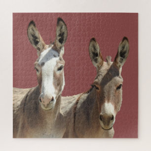 Puzzle, wildlife, donkeys, Oatman, Arizona Jigsaw Puzzle