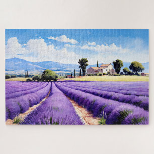 Puzzle with charming lavender Provence France