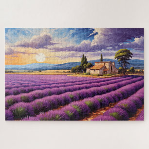 Puzzle with charming lavender Provence France