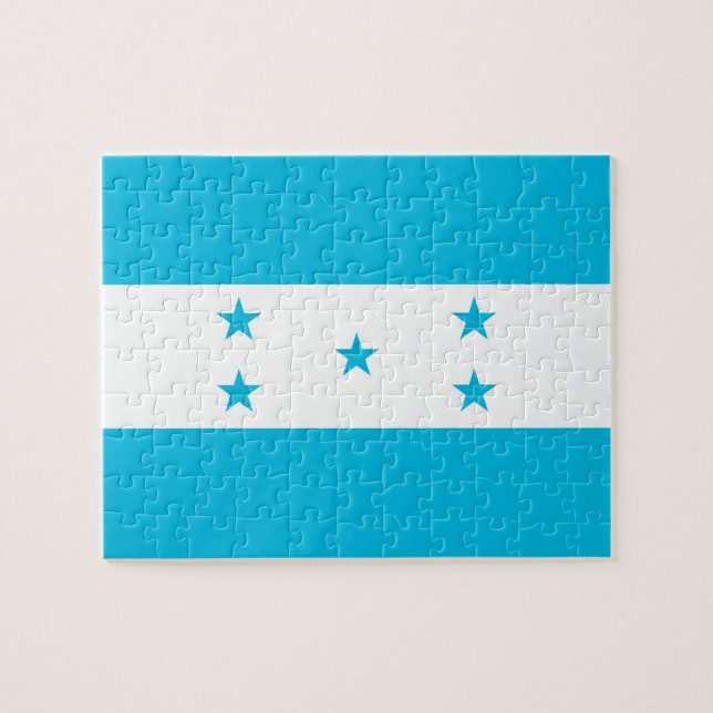 Puzzle with Flag of Honduras (Horizontal)