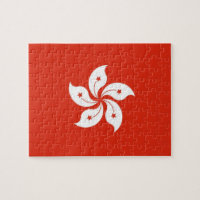 Puzzle with Flag of Hong Kong, China