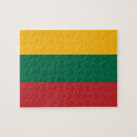 Puzzle with Flag of Lithuania