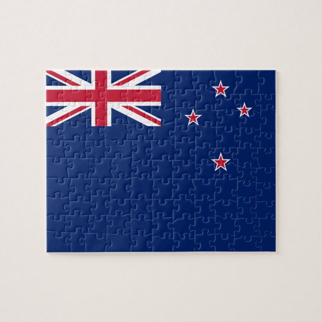 Puzzle with Flag of New Zealand (Horizontal)