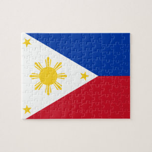 Puzzle with Flag of Philippines