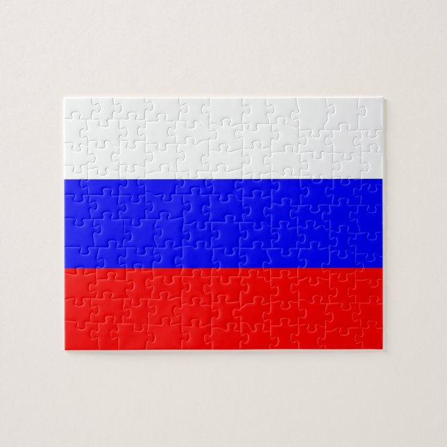 Puzzle with Flag of Russia (Horizontal)