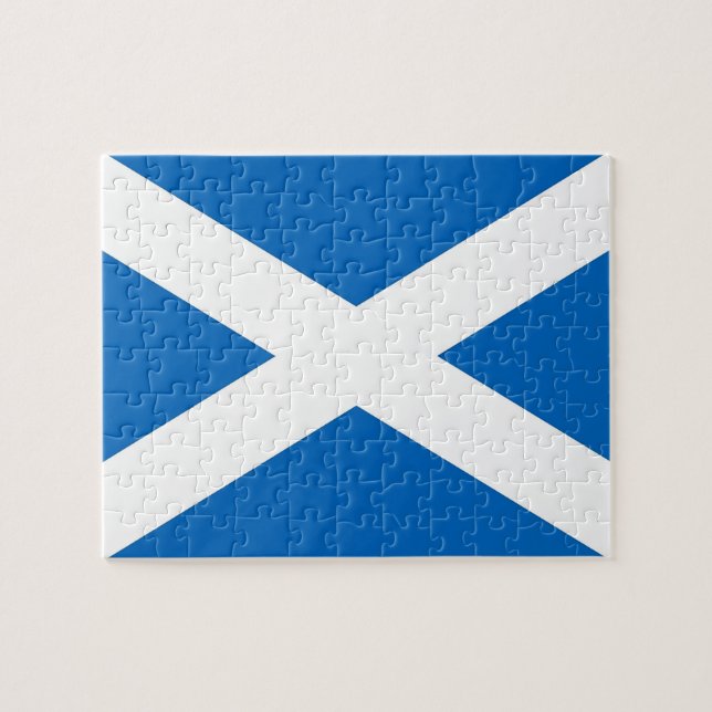 Puzzle with Flag of Scotland (Horizontal)