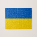 Puzzle with Flag of Ukraine<br><div class="desc">Explore Ukrainian heritage with our captivating puzzle featuring the flag of Ukraine! Crafted with precision, this puzzle showcases the iconic blue and yellow flag of Ukraine. The flag is designed with two horizontal stripes, blue on top symbolizing the sky and yellow on the bottom representing the country's golden fields. These...</div>