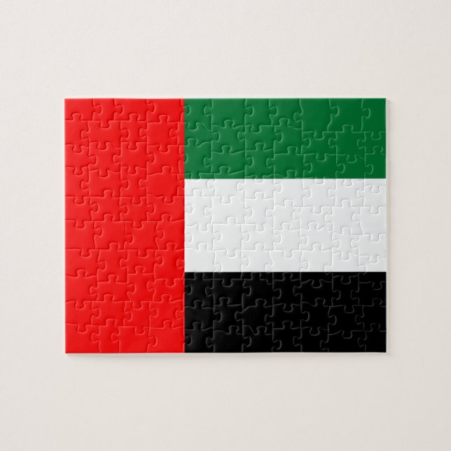 Puzzle with Flag of United Arab Emirates (Horizontal)