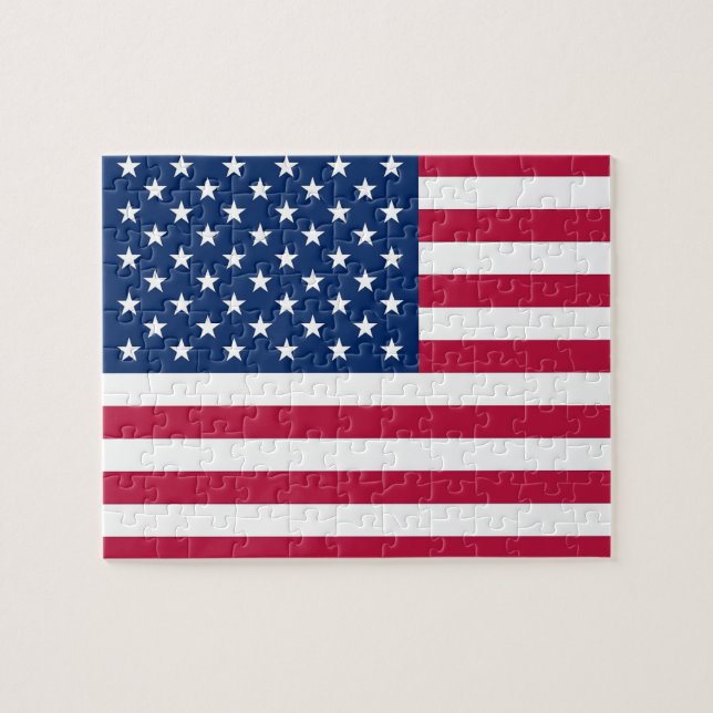 Puzzle with Flag of USA (Horizontal)