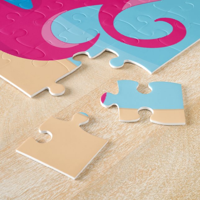 Puzzle with Gift Box, 30 Oversized Piece (Side)