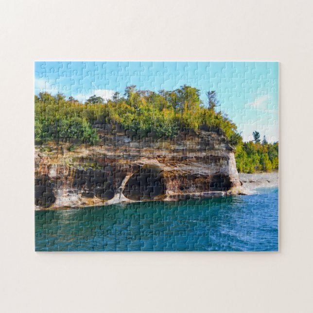 Puzzle with Gift Box/Pictured Rocks (Horizontal)