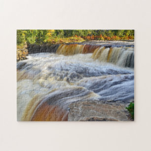 Puzzle with Gift Box/Waterfalls