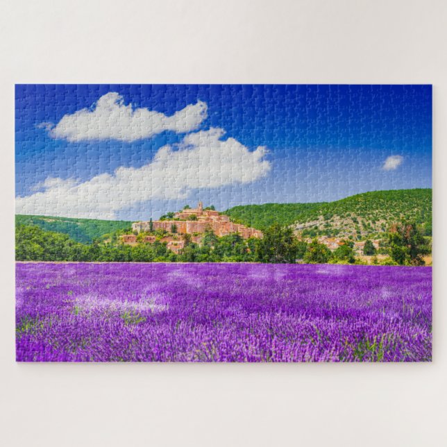 Puzzle with lavender field in Provence (Horizontal)